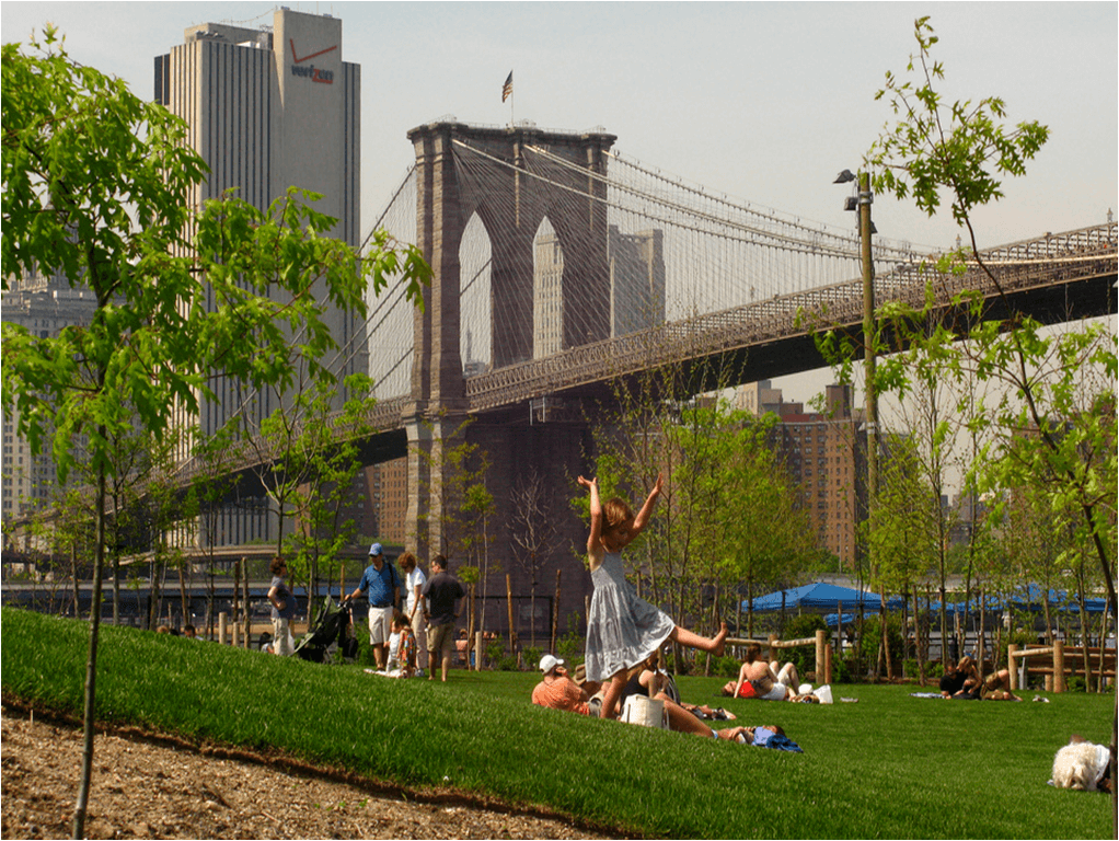 Brooklyn Bridge Park Girl Cartwheel